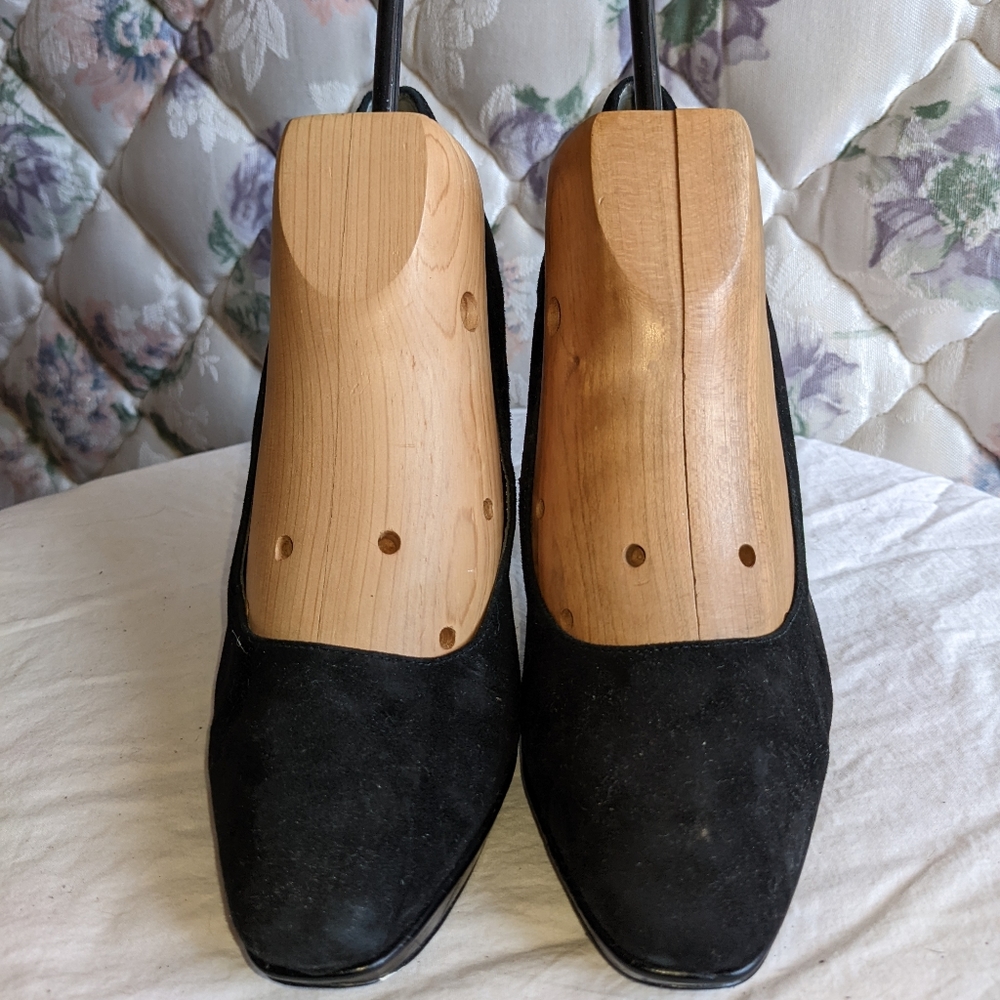 Calvin Klein black size 7 platform shoes.